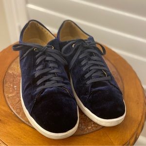 Cole Haan Blue Suede like Sneakers GC